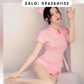 Đồ ngủ cosplay thư ký hồng sexy quyến rũ rẻ đẹp tại Hà Nội 