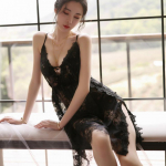 Đầm Ngủ 2 Dây BIGSIZE Phối Ren Vạt Xẻ Hông, Đầm Ngủ Sexy Gợi Cảm - XEHONG